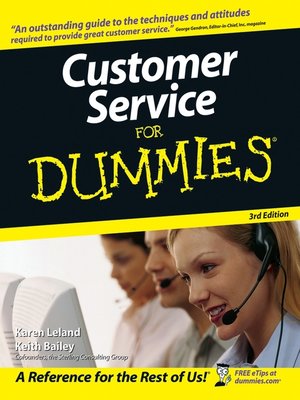 cover image of Customer Service For Dummies